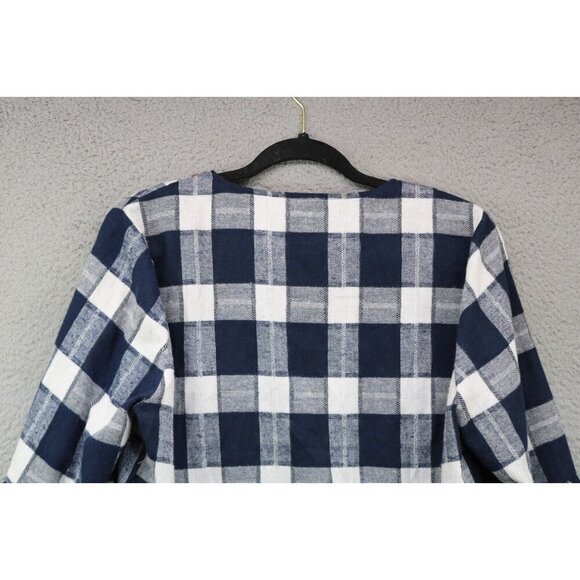 Andree by Unit Long Bell Sleeve Embroidered Open Front Tunic-Size Large - Picture 8 of 8